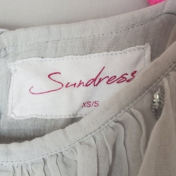 Anthropologie Sundress Sofia Pom Pom Dopamine Colorful Whimsical Sequin Romper - Picture 9 of 12